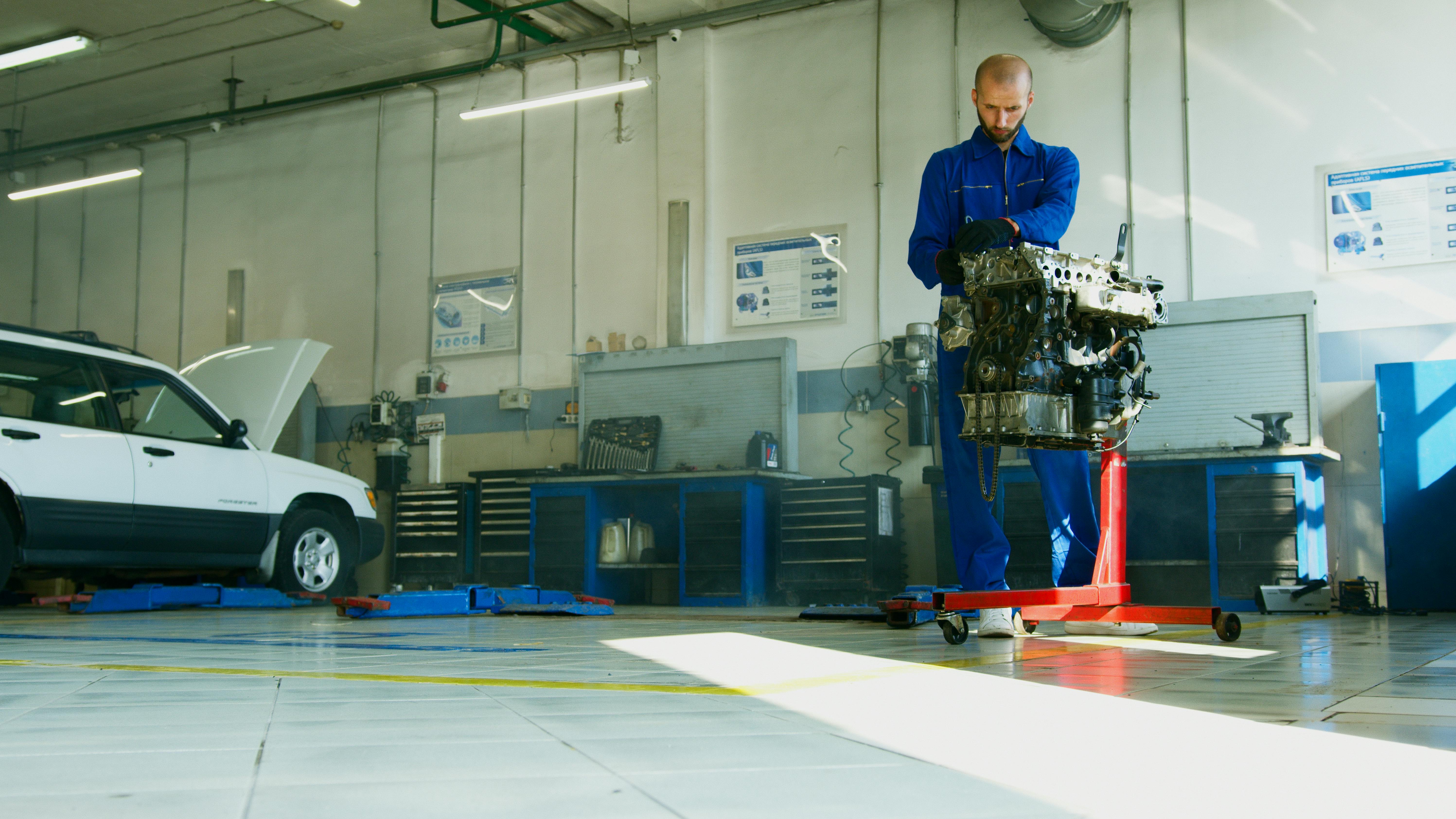 Mechanic at work